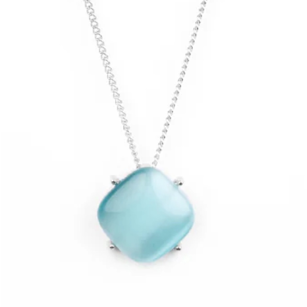 Paparazzi Necklace with earrings ❤️ You GLOW Girl ❤️ Blue Necklace